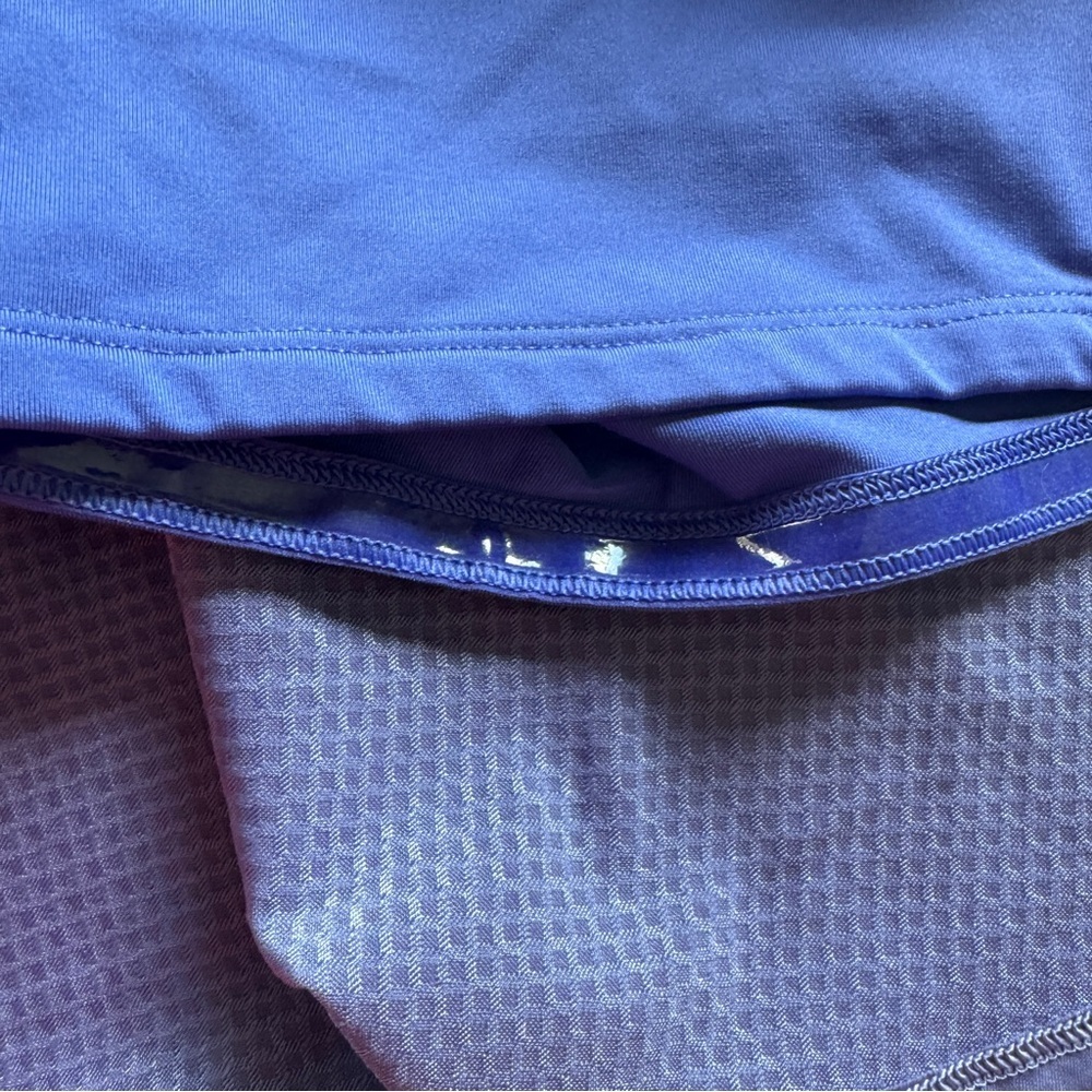 Athleta Ace Mesh Skort Jupe Short Blue Purple Athletic Athleisure Size XL Golf - Picture 6 of 10